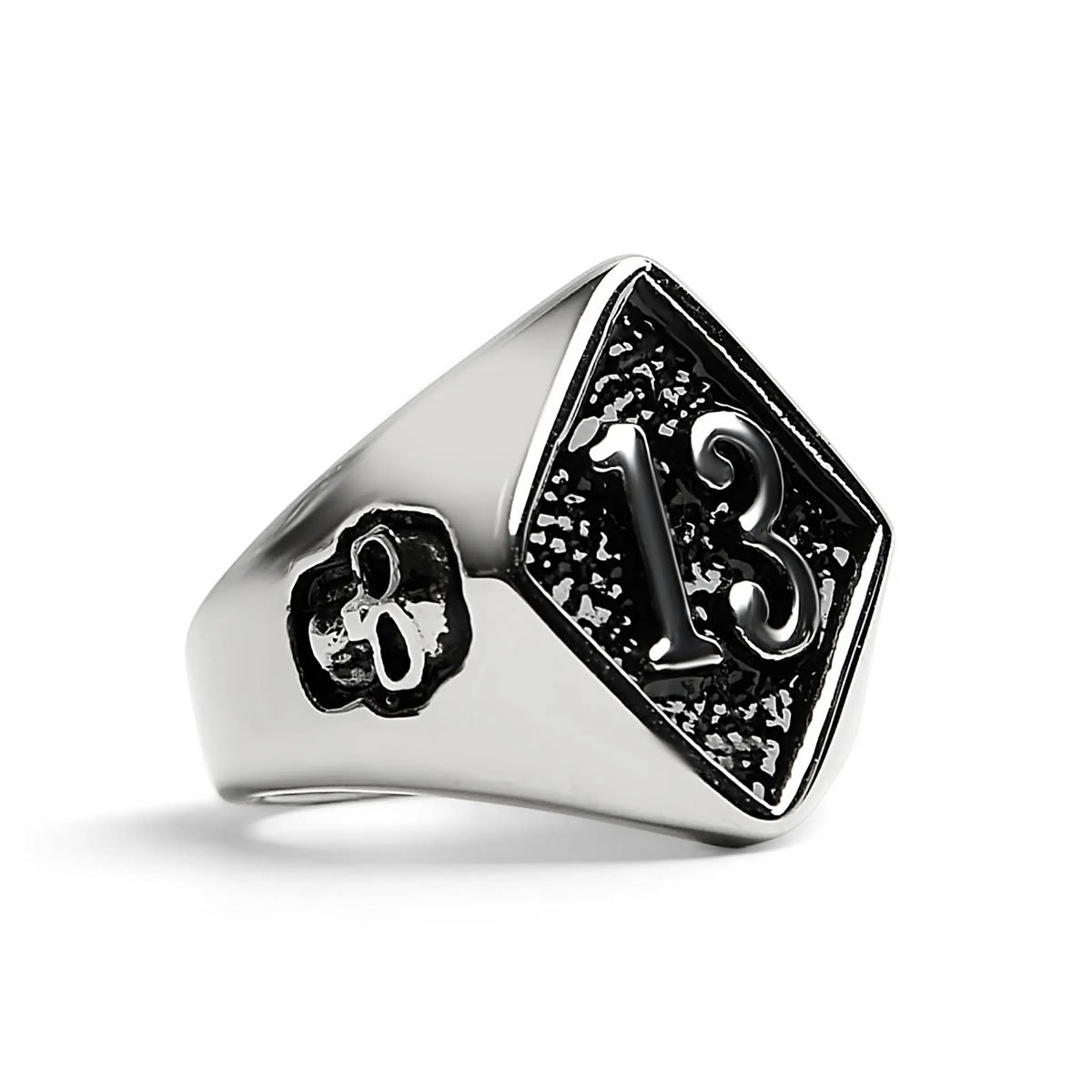 Men's Lucky 13 Signet Ring
