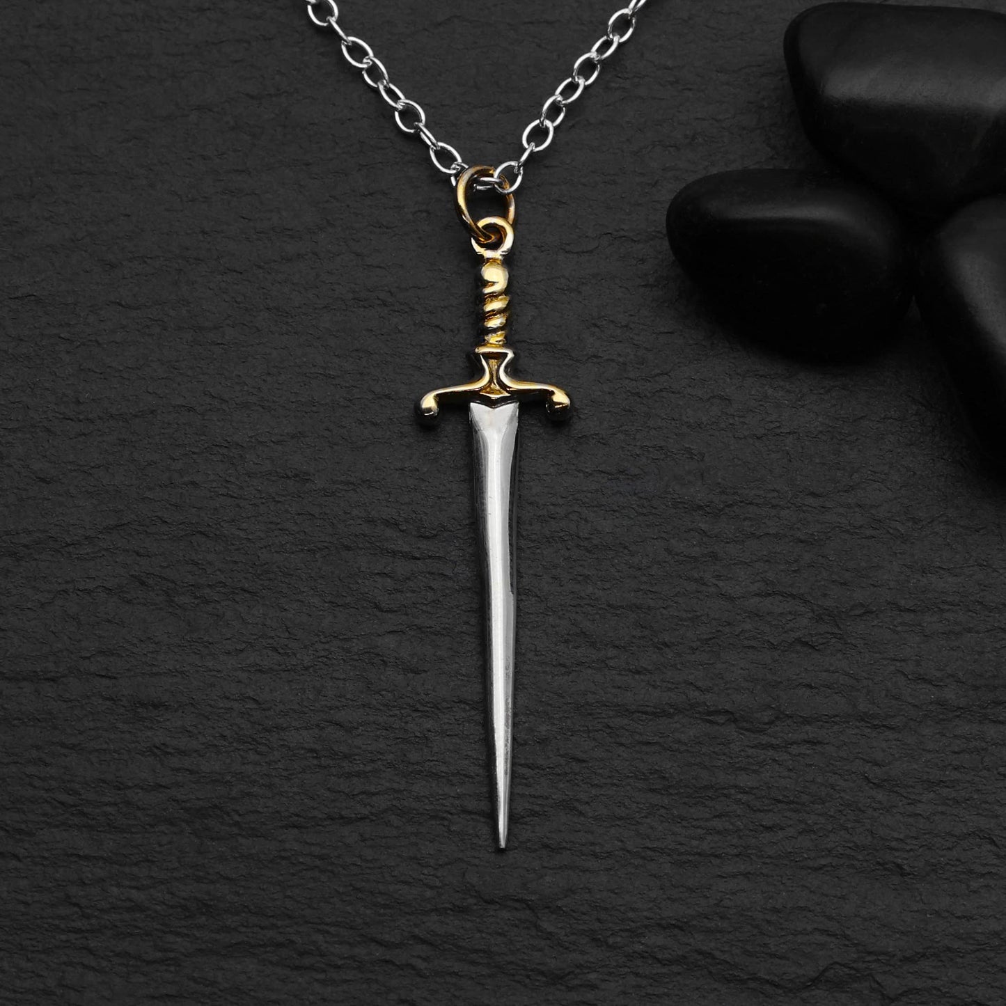 Sterling Silver Sword Necklace