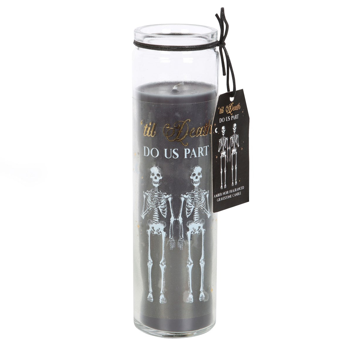 Til Death Gothic Amber Noir Tube Candle