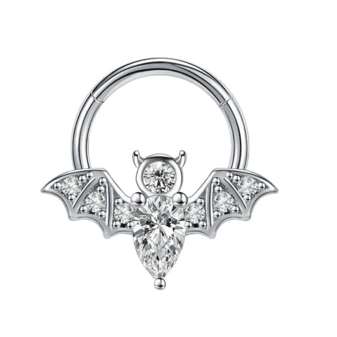 Crystal Bat Septum Ring