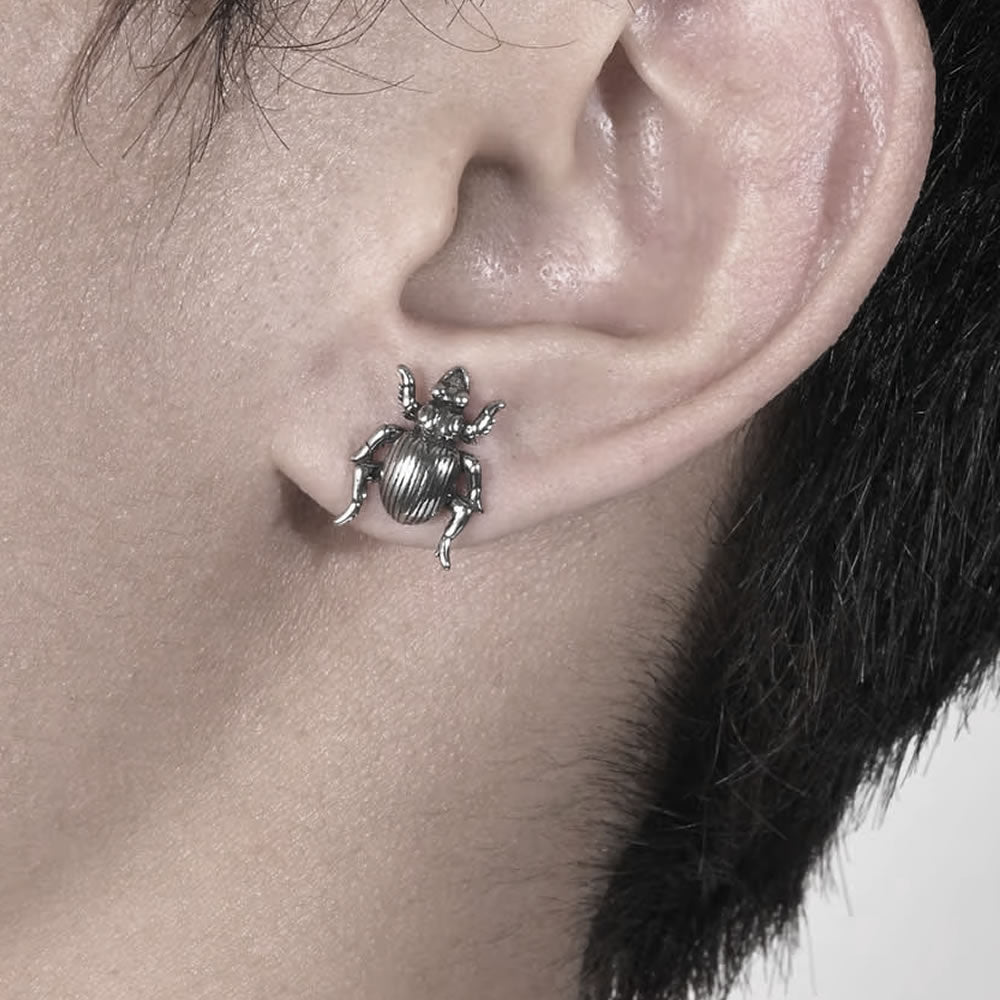 Creeper Beetle Stud Earrings