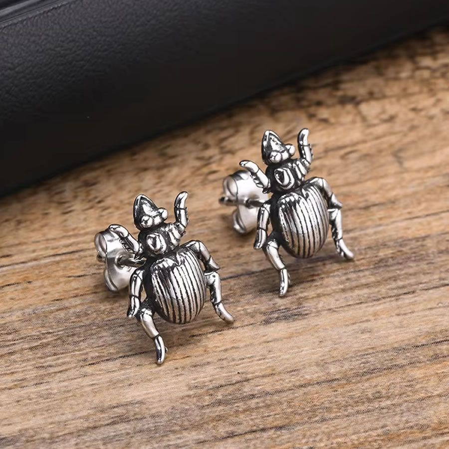 Creeper Beetle Stud Earrings