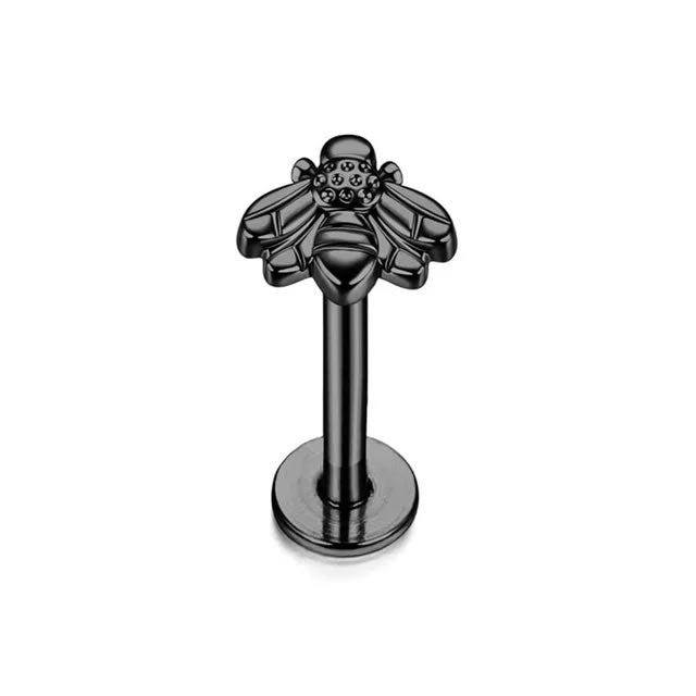 Black Bee Cartilage Stud Earring
