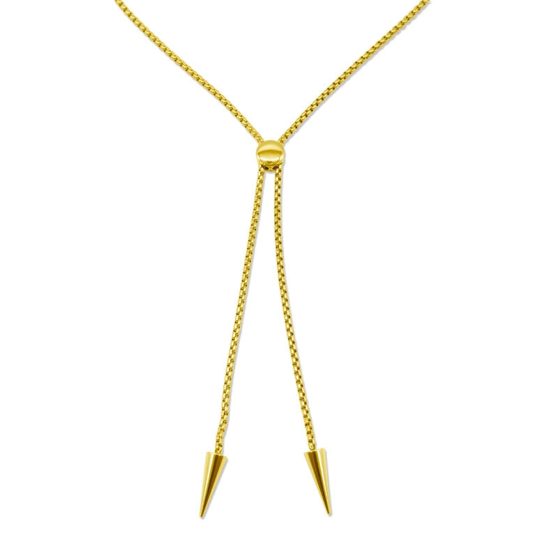 Outlaw Bolo Spike Necklace Gold