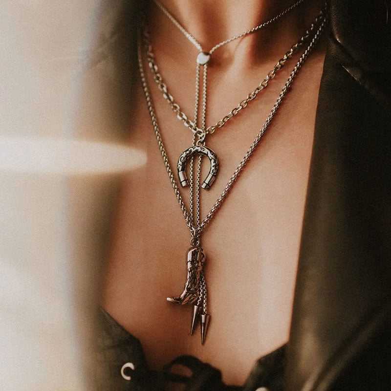 Outlaw Bolo Spike Necklace