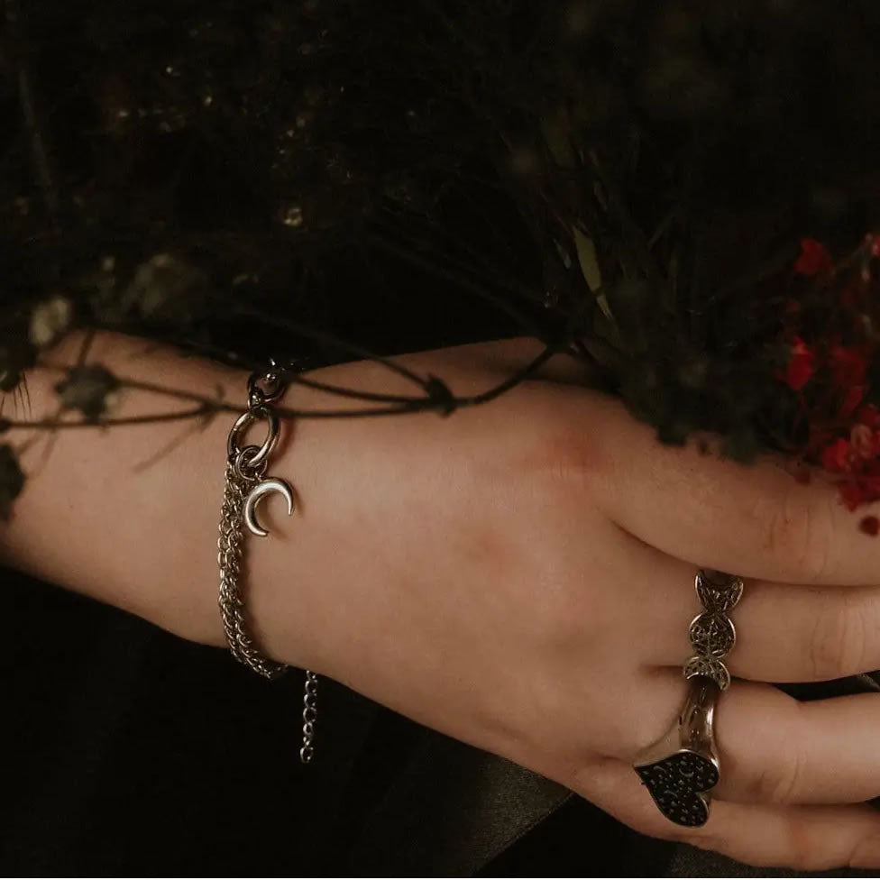 Selene Crescent Moon Bracelet