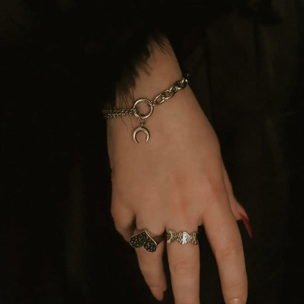 Selene Crescent Moon Bracelet