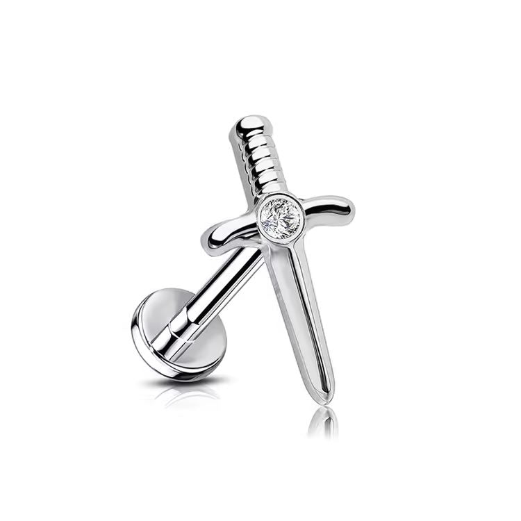 Dagger Labret Stud