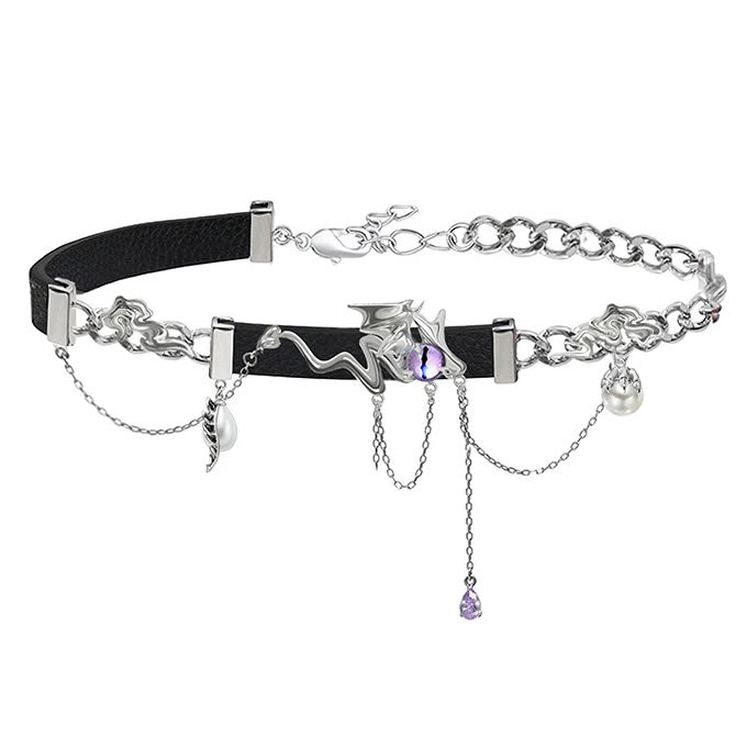 Demon's Gaze Black Choker Necklace
