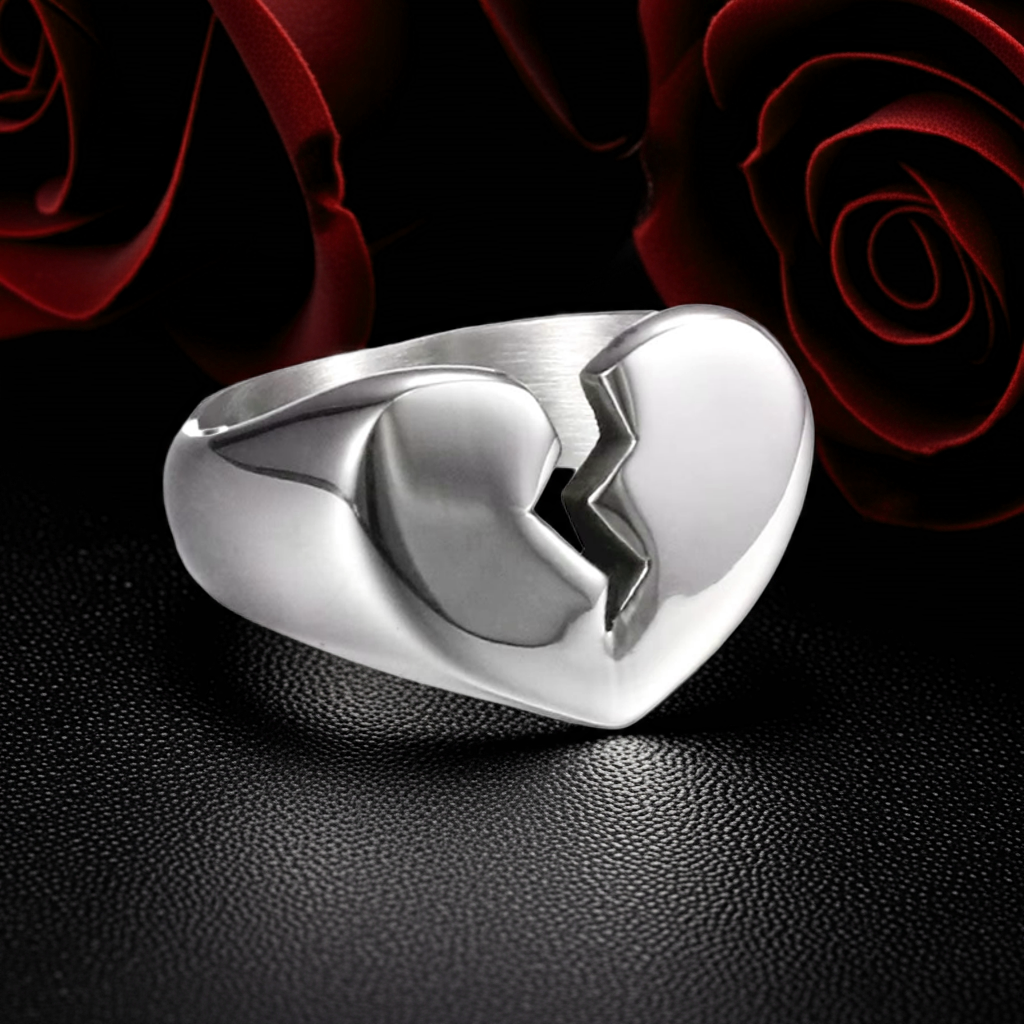 Stainless Steel Heartbreak Ring