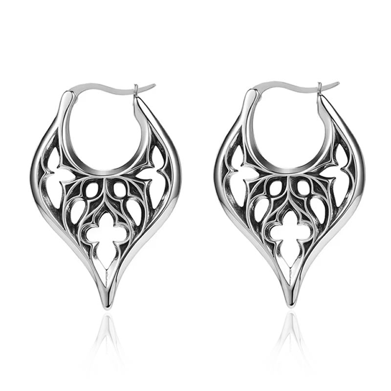 Gothic Hoop Earrings