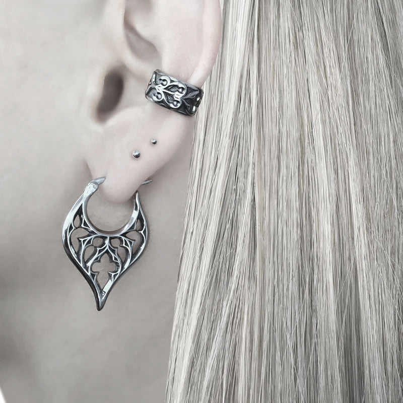 Gothic Hoop Earrings