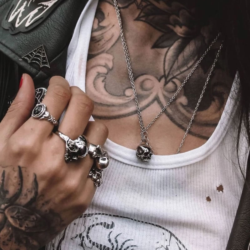 Hel Skull Necklace