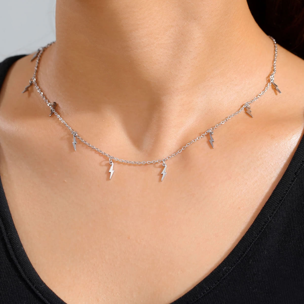Lightning Bolt Charm Necklace