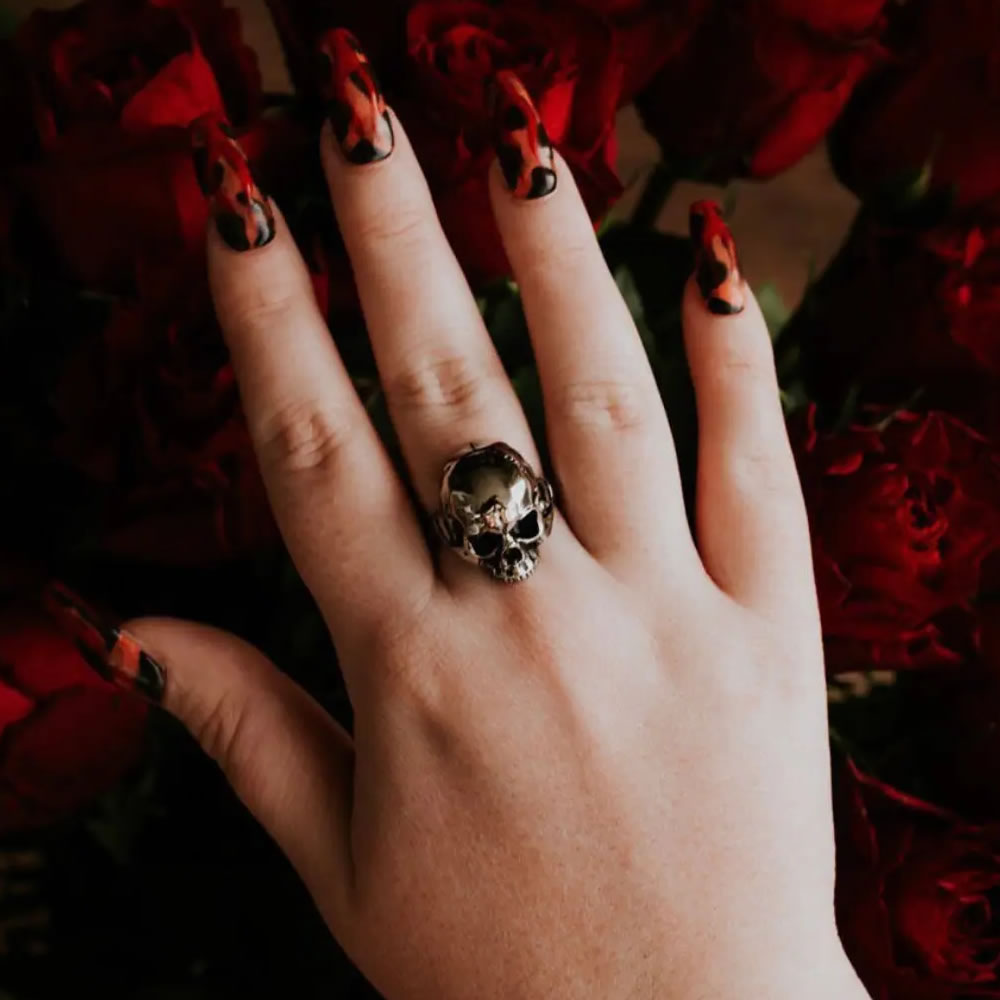 Anatomical 3D Hel Skull Ring