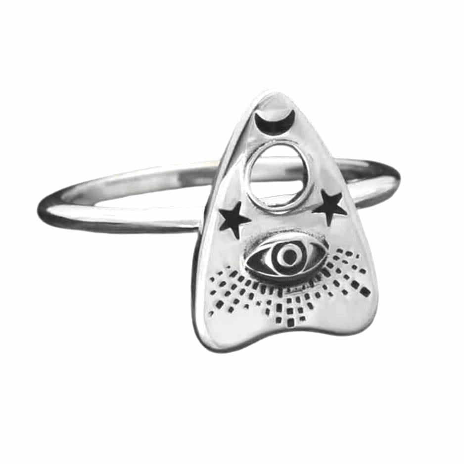 Silver Ouija Planchette Ring