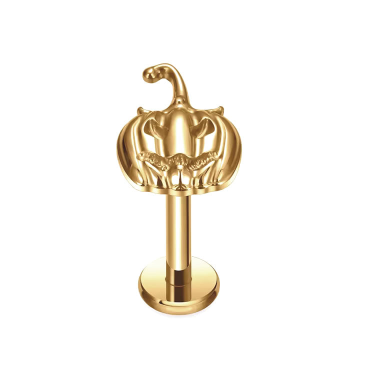 Gold Pumpkin Labret Stud