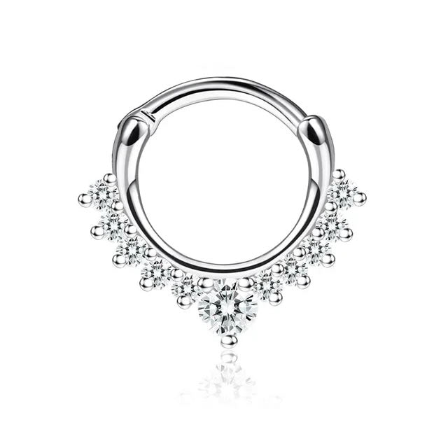Graduated Crystal Septum/Cartilage Ring