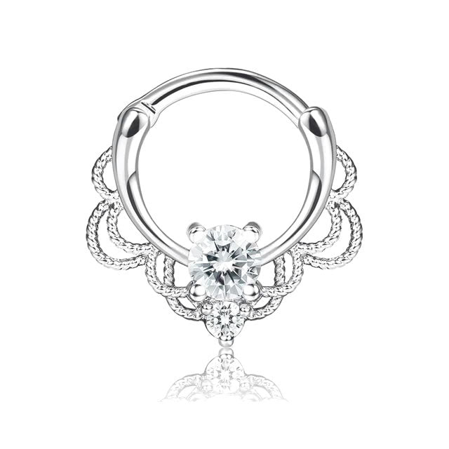 Crystal Rope Detail Septum/Cartilage Ring