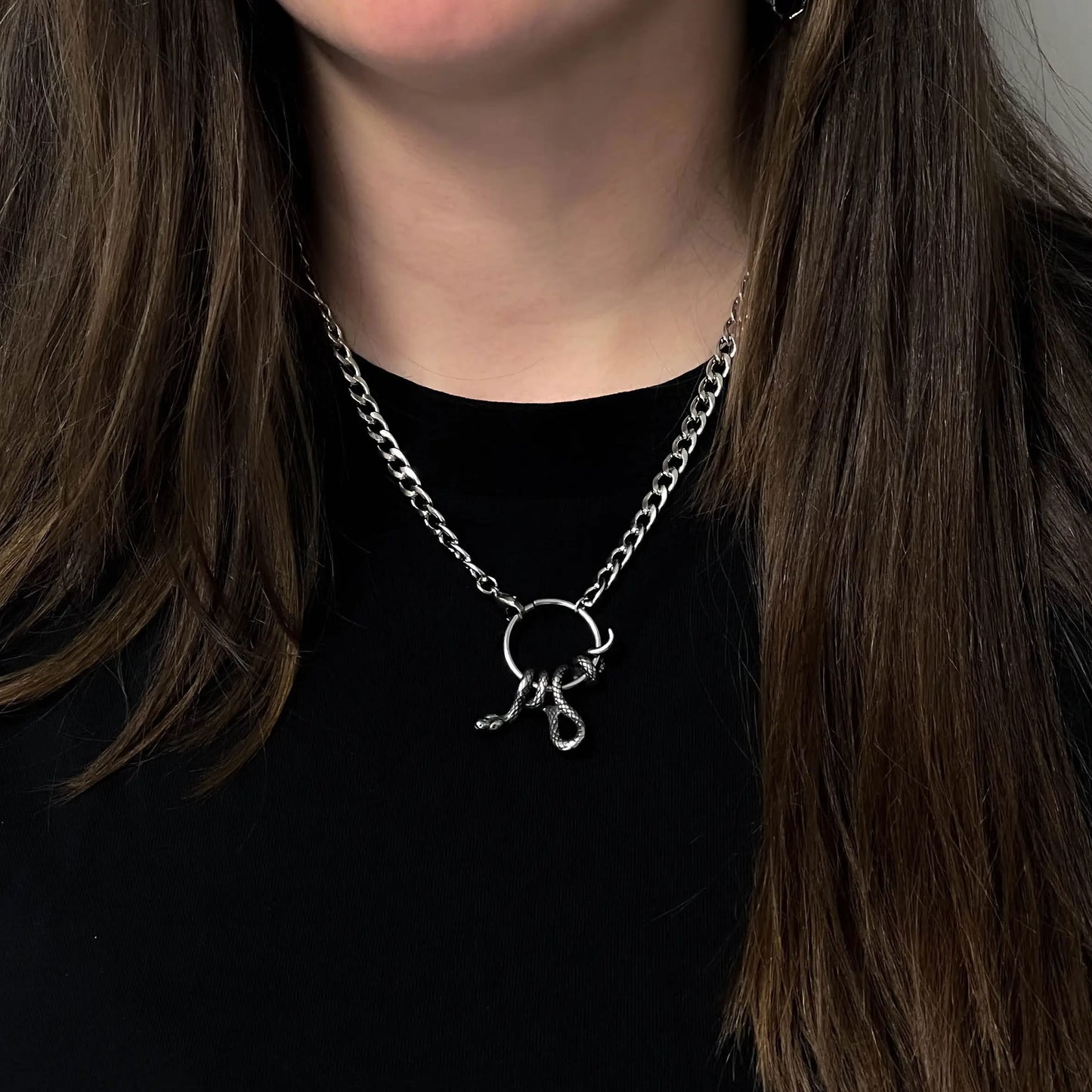 Snake Circle Necklace