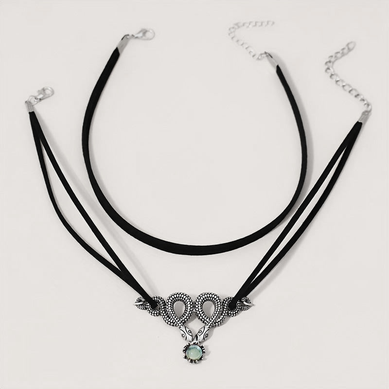 Nightshade Serpent Choker Necklace