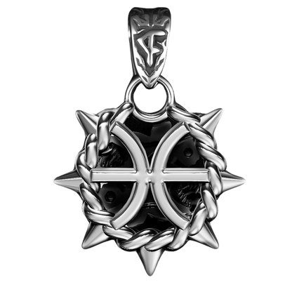 Pisces Zodiac Spike Necklace