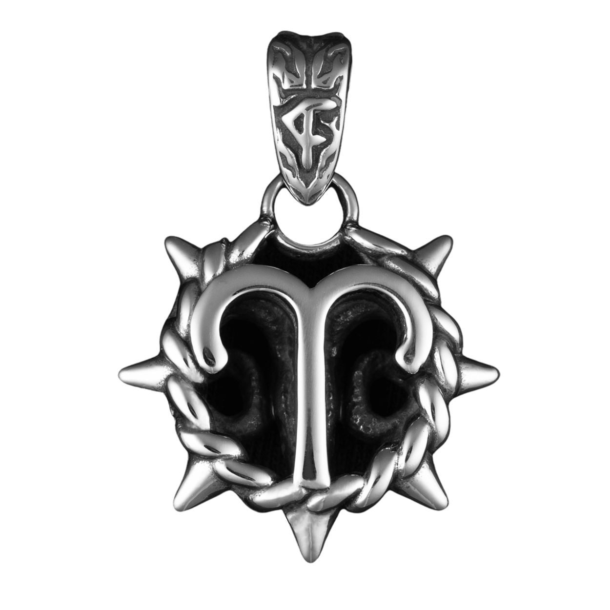 Aries Zodiac Spike Necklace