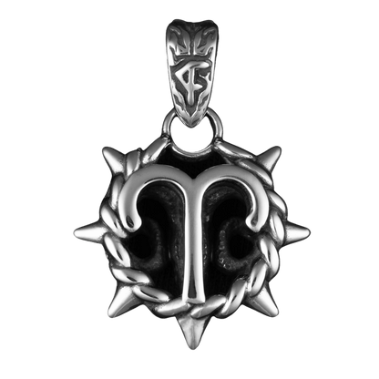 Aries Zodiac Spike Necklace