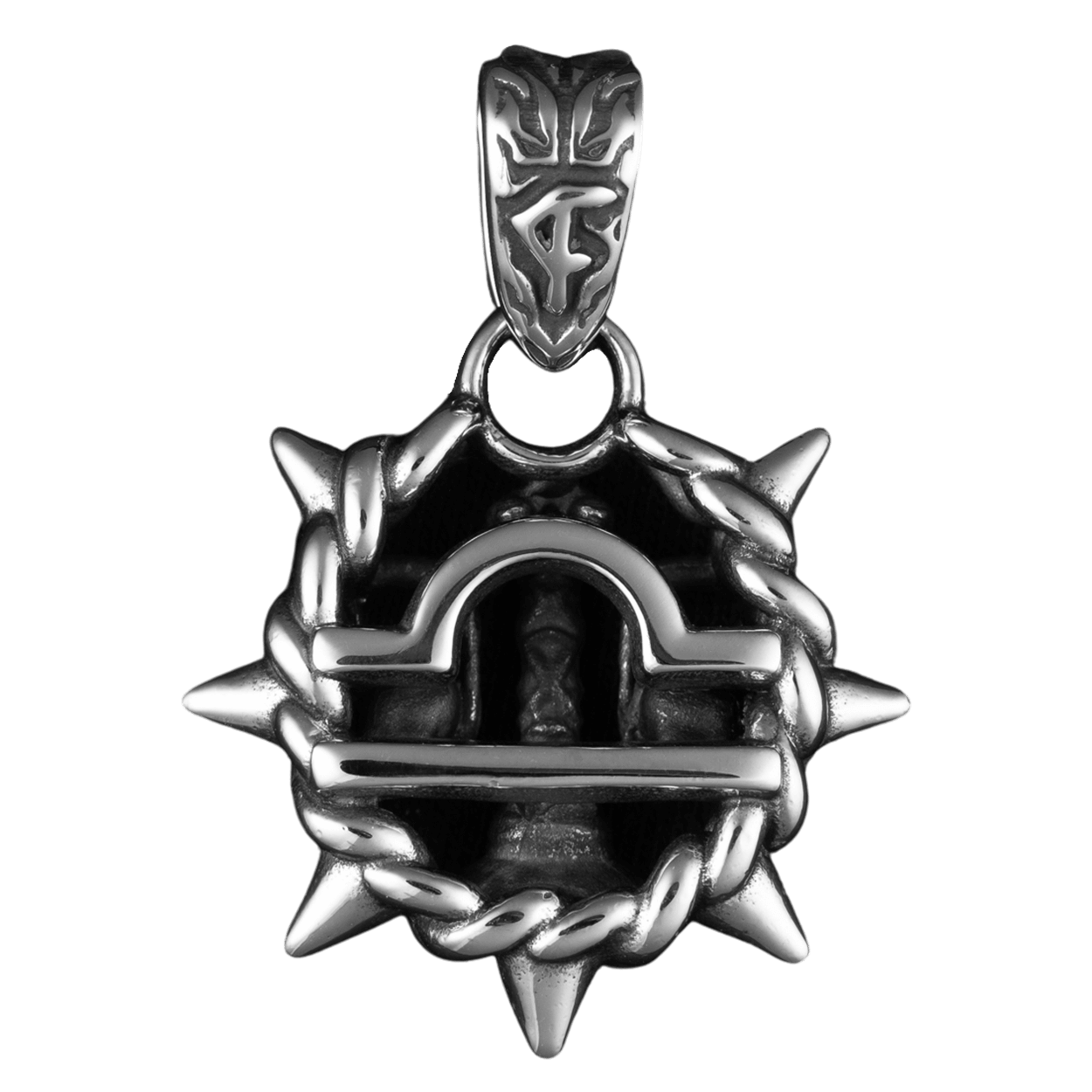 Libra Zodiac Spike Necklace