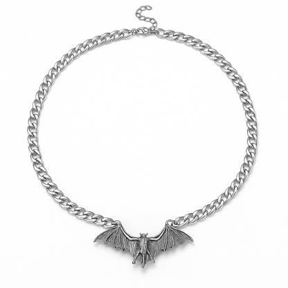 Nocturnal Bat Chain Choker Necklace