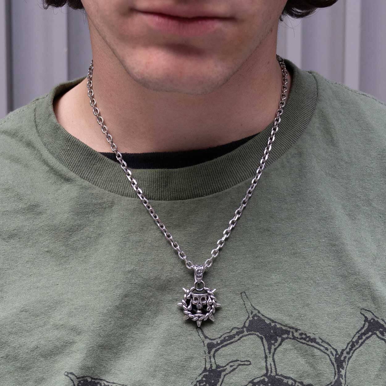 Aquarius Zodiac Spike Necklace