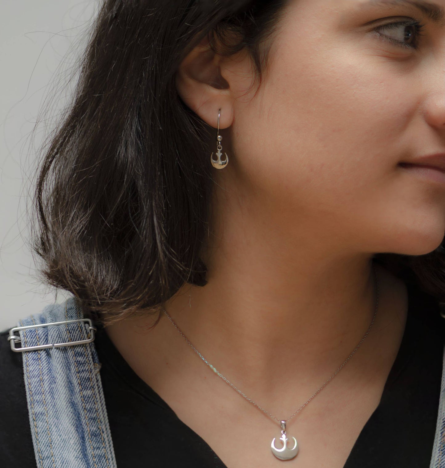 Sterling Silver Rebel Alliance Drop Earrings