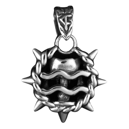 Aquarius Zodiac Spike Necklace
