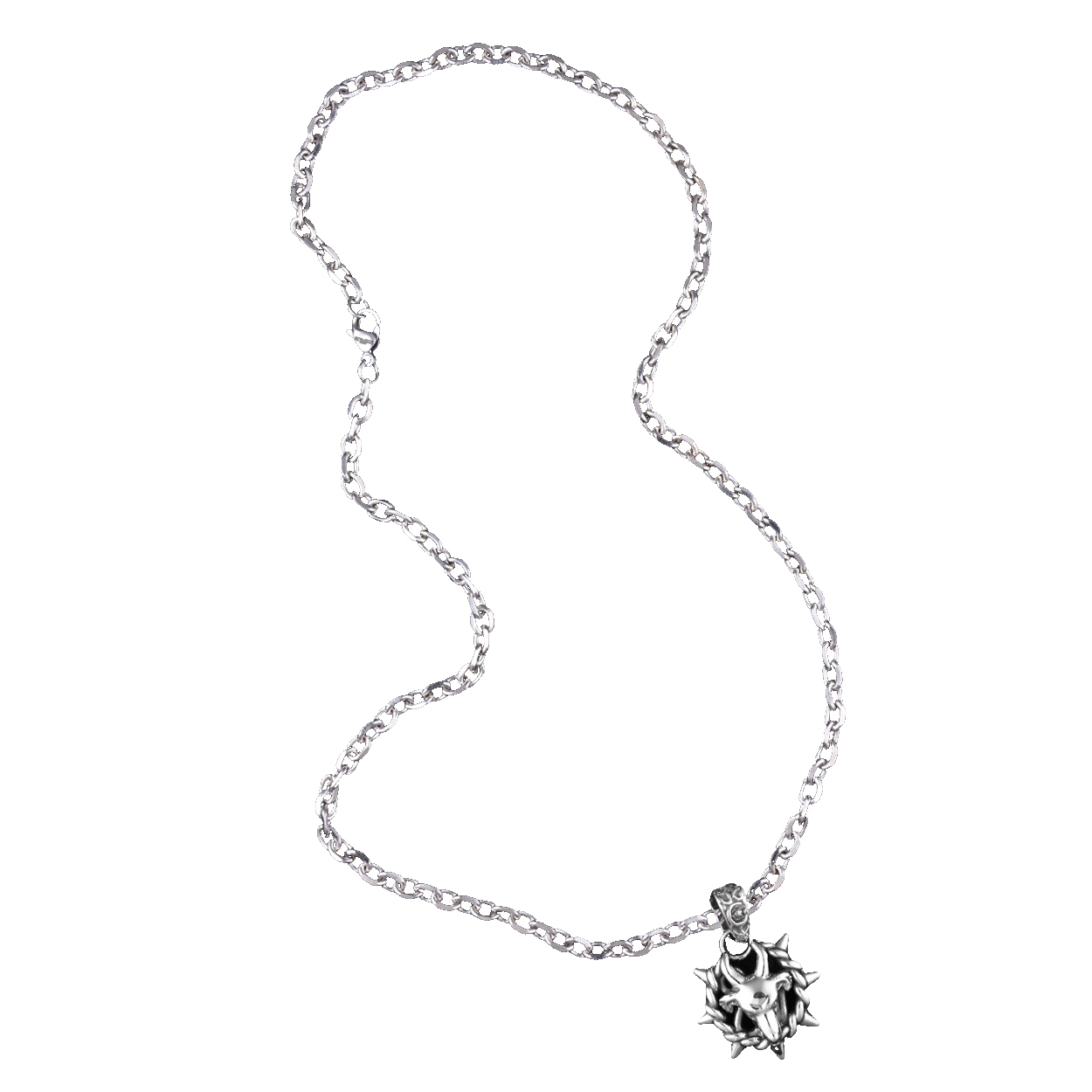 Capricorn Zodiac Spike Necklace