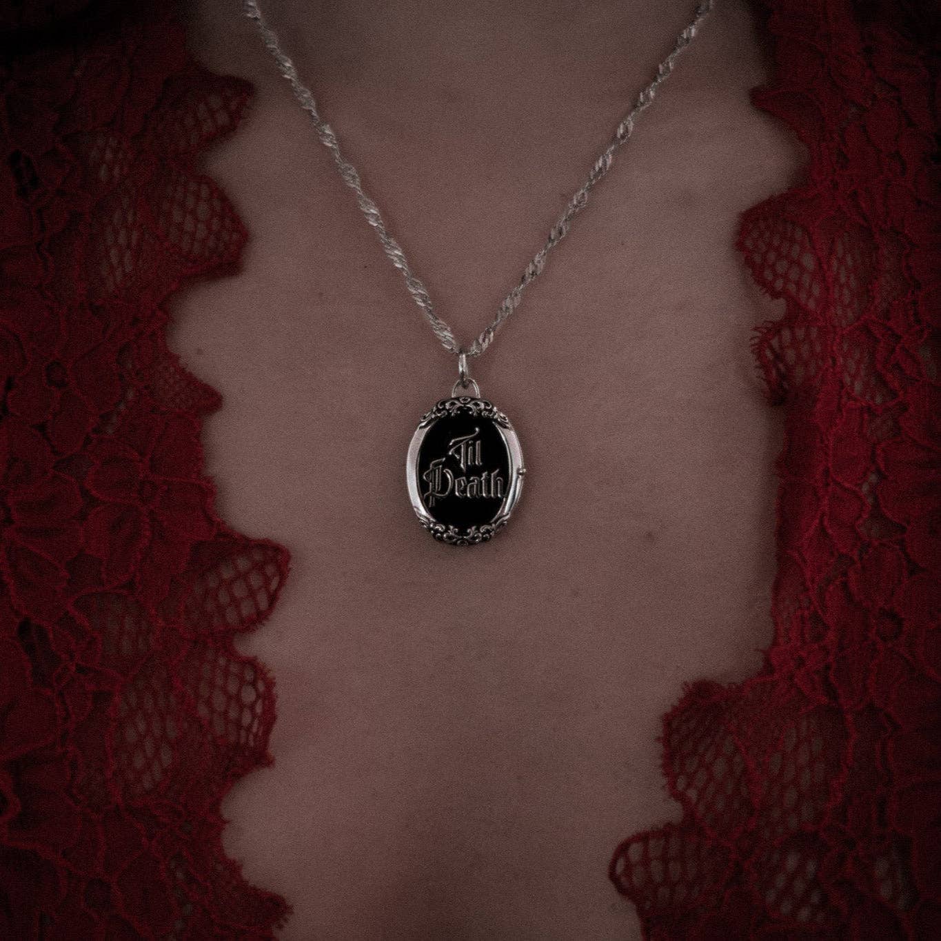Til Death Locket Necklace