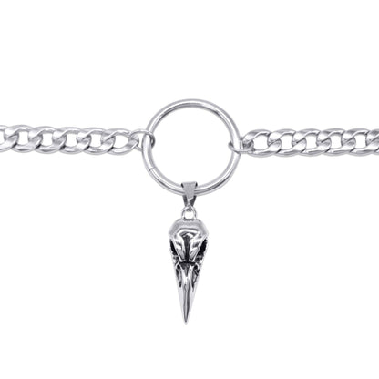 Raven Bird Skull Choker
