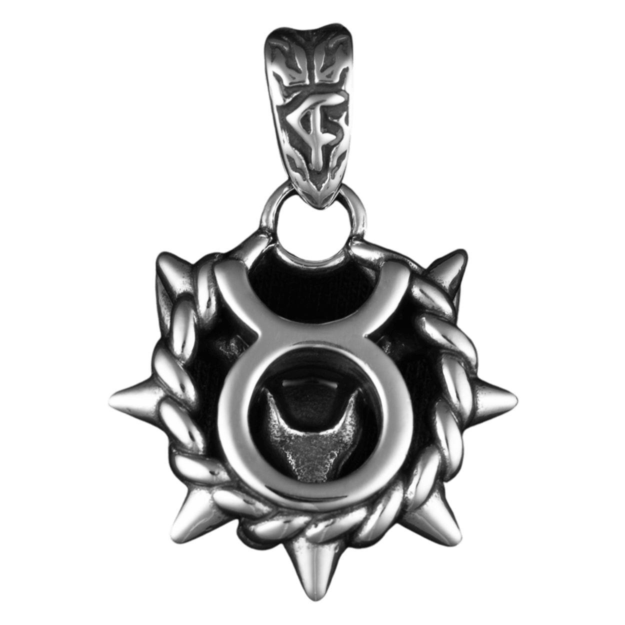 Taurus Zodiac Spike Necklace