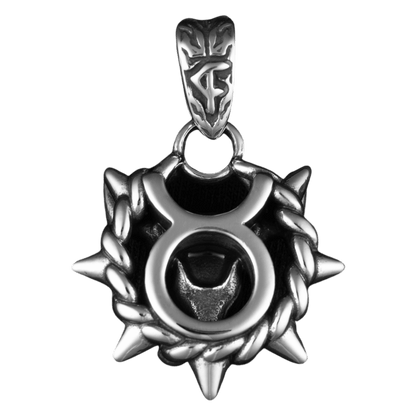 Taurus Zodiac Spike Necklace