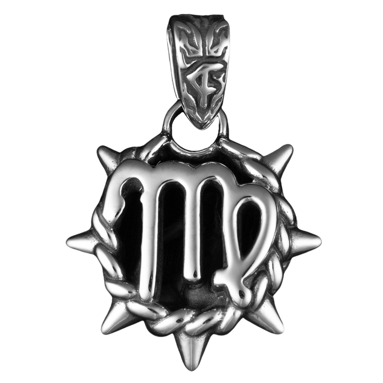 Virgo Zodiac Spike Necklace
