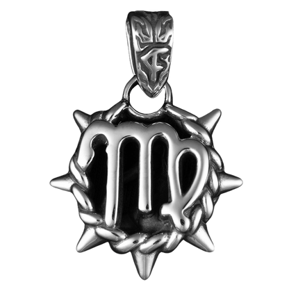 Virgo Zodiac Spike Necklace