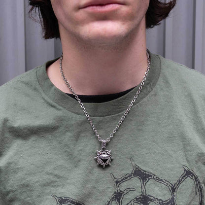 Cancer Zodiac Spike Necklace