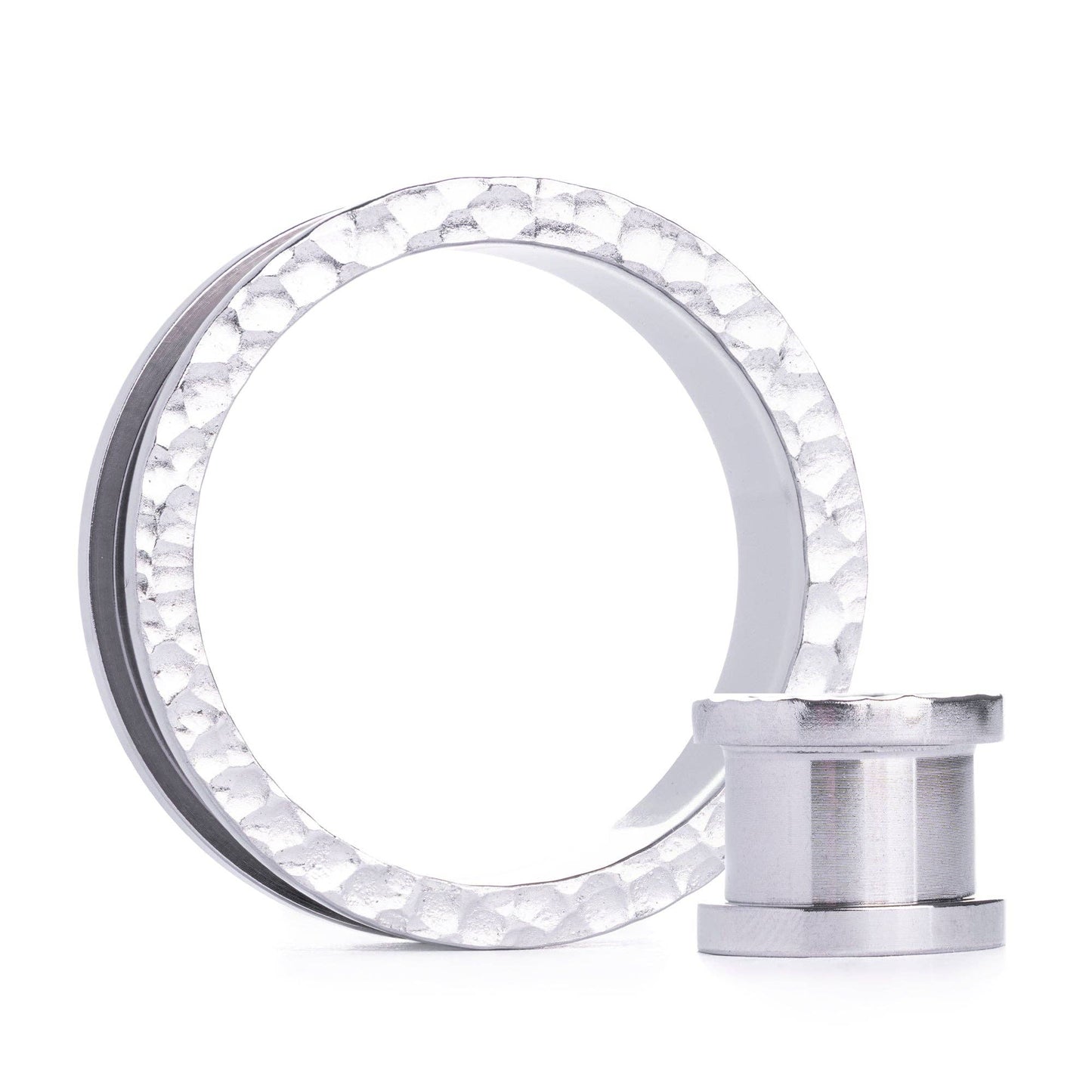 Hammered Screwback Ear Tunnel / Plug / Gauge