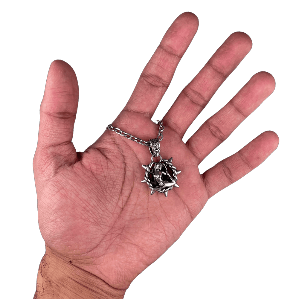 Virgo Zodiac Spike Necklace