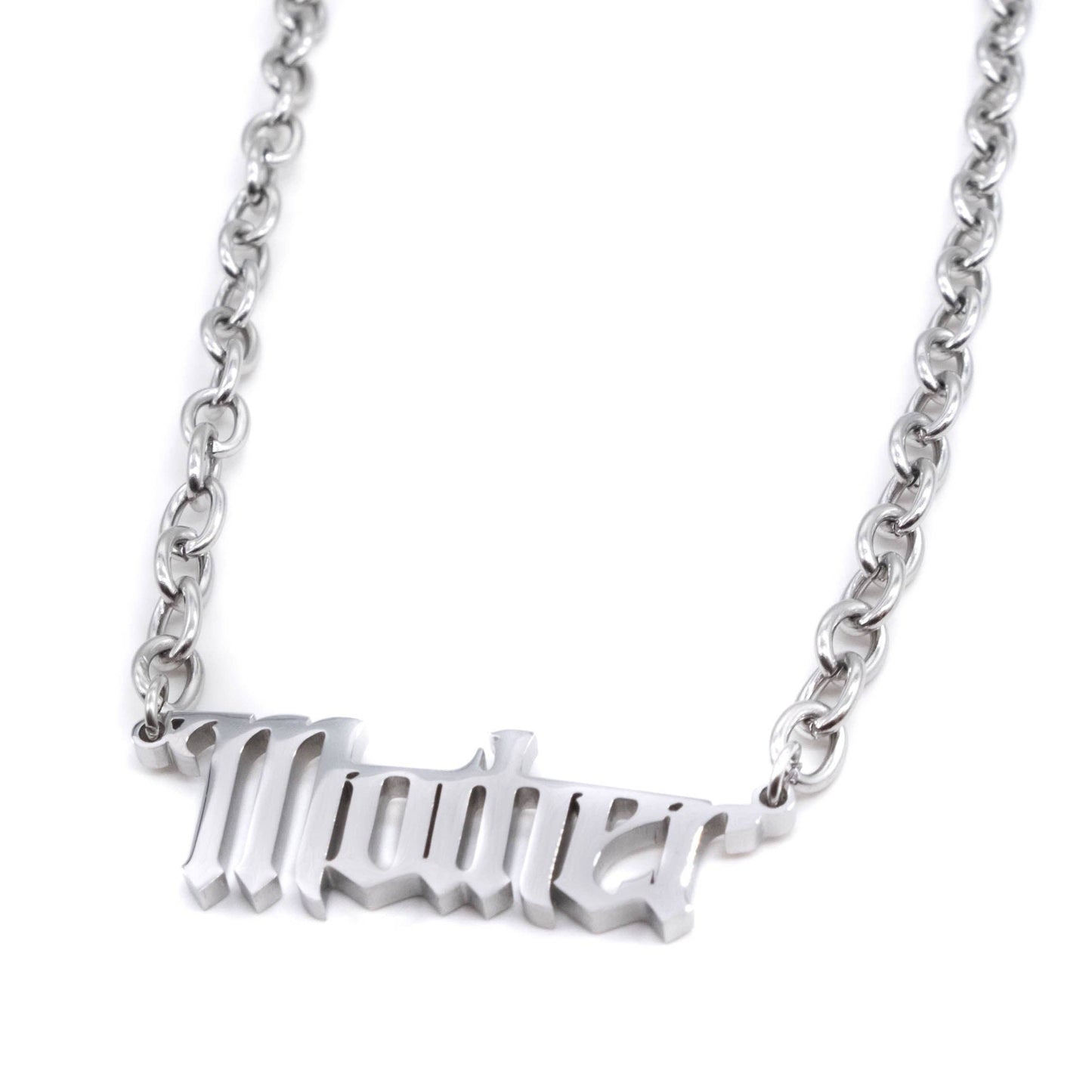 Gothic Font Mother Necklace