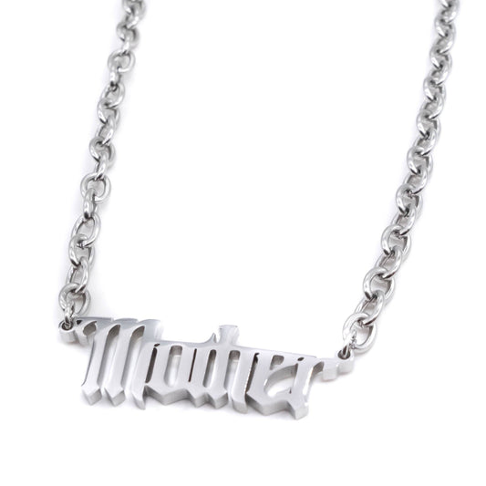 Gothic Font Mother Necklace