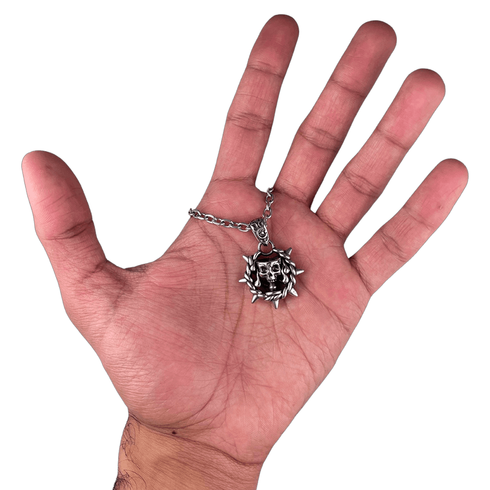 Aquarius Zodiac Spike Necklace