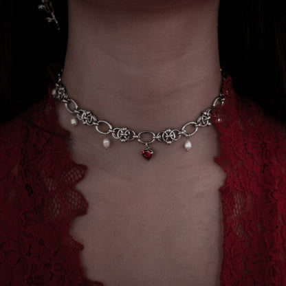 Scarlet Grace Pearl Choker