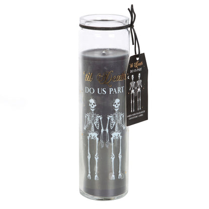 Til Death Gothic Amber Noir Tube Candle