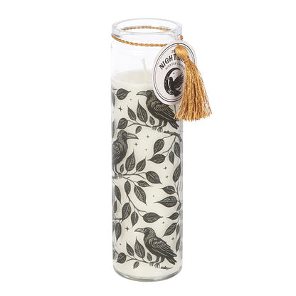 Gothic Raven Deadly Nightshade Tube Candle