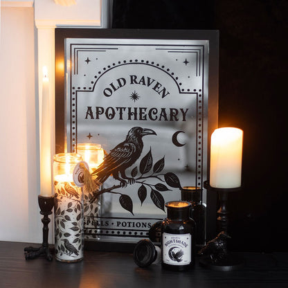 Gothic Raven Deadly Nightshade Tube Candle